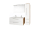 Mereo Bino, kúpeľňová skrinka 81 cm, Multidecor, White Loft Pine