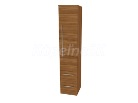 Mereo Bino, kúpeľňová skrinka vysoká 163 cm, pravá, Multidecor, Orech Dijon prírodný