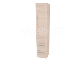 Mereo Bino, kúpeľňová skrinka vysoká 163 cm, pravá, Multidecor, Dub Patinovaný