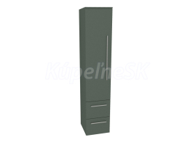 Mereo Bino, kúpeľňová skrinka vysoká 163 cm, ľavá, Multidecor, Zelená Verde