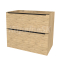Mereo Mailo, kúpeľňová skrinka 101 cm, čierne madlo, Multidecor, Dub San remo sand