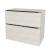Mereo Mailo, kúpeľňová skrinka 101 cm, čierne madlo, Multidecor, White Loft Pine