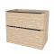 Mereo Mailo, kúpeľňová skrinka 101 cm, čierne madlo, Multidecor, Blonde Liberty Elm