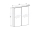 Mereo Kúpeľňová zrkadlová skrinka 60 cm, galerka, 2 x dvierka, Multidecor, Biela Arctic