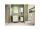Mereo Kúpeľňová zrkadlová skrinka 80 cm, galerka, 2 x dvierka, Multidecor, Light Rock Hick
