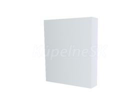 Mereo Kúpeľňová zrkadlová skrinka 60 cm, galerka, 1x dvierka ľavá, Multidecor, Biela Arcti
