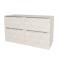 Mereo Mailo, kúpeľňová skrinka 121 cm, chróm madlo, Multidecor, White Loft Pine