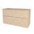 Mereo Mailo, kúpeľňová skrinka 121 cm, chróm madlo, Multidecor, Blonde Liberty Elm