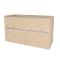 Mereo Mailo, kúpeľňová skrinka 121 cm, chróm madlo, Multidecor, Blonde Liberty Elm