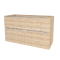 Mereo Mailo, kúpeľňová skrinka 121 cm, chróm madlo, Multidecor, Dub Bardolino