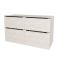 Mereo Mailo, kúpeľňová skrinka 121 cm, čierne madlo, Multidecor, White Loft Pine