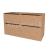 Mereo Mailo, kúpeľňová skrinka 121 cm, čierne madlo, Multidecor, Light Select Walnut