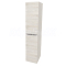 Mereo Mailo, kúpeľňová skrinka vysoká 170 cm, chróm madlo, Multidecor, White Loft Pine