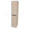 Mereo Mailo, kúpeľňová skrinka vysoká 170 cm, čierne madlo, Multidecor, Light Rock Hickory