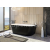 Aquatek PHILADELPHIA BLACK 1700 voľne stojaca akrylátová vaňa 170x80 cm Čierna lesk/Biela