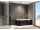 Aquatek INDIANAPOLIS BLACK Ľ,P voľne stojaca akrylátová vaňa 170x80 cm Čierna lesk/Biela