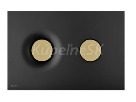 ALCA Dot.Dot Ovládacie tlačítko pre predstenové inštalačné systémy,čierna matná/zlatá mat