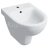 Geberit Selnova závesný bidet 53x35 cm s otovorom pre batériu,s prepadom, Biely