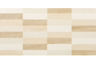 Rako Timber mozaika dekor 20x40x0,7 cm Béžová/Hnedá matná