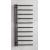 PMH Apollo kúpeľňový designový radiátor 500x1140 mm,195 W,Pravý,Čierna pololesklá