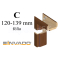 INVADO obložková nastavit. zárubňa Laminolack pre hrúbku steny C 120-139mm iba do akc.setu