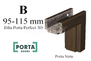 Porta Verte regulovaná zárubňa PortaPerfect 3D hrúbka steny B 95-115mm iba do akciov.setu