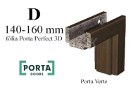 Porta Verte regulovaná zárubňa PortaPerfect 3D hrúbka steny D 140-160mm iba do akciov.setu