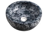 Sapho PRIORI keramické umývadlo na dosku O 41 cm, modré kvety