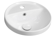 Sapho YUVA keramické umývadlo zápustné, O 38cm, biela TU0652