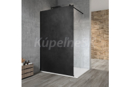 Sapho VARIO BLACK jednodielna sprch zástena na inštaláciu k stene,doska HPL Kara,70x200cm