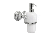 Gedy NEVIS závesný dávkovač mydla, keramika, chróm
