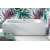Besco VITAE SLIM+ obdĺžniková akrylátová vaňa 170x75 cm Biela+click-clack sifón Grafit