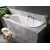 Besco VICA SLIM+ asymetrická akrylátová vaňa 170x80cm Biela+click-clack sifón Grafit+nožič