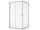 Ronal Arelia rohový sprch.kút 90x90x190 cm Číre/Strieborný,roh.vstup,Posuvné dvere