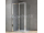 Ronal Arelia zalamovacie sprchové dvere do niky/roh.kútu 90x190 cm Číre/Strieborný lesk