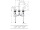 Hansgrohe Tecturis S 3-otvorová umývadlová batéria 150 EcoSmart+,výpusť Push-Open Chróm