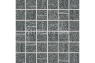 Rako Vals mrazuvzdorná rektifikovaná mozaika 30x30x0,9 cm R10B matná TmavoŠedá