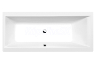 Polysan CLEO obdĺžniková vaňa 160x70x48cm, biela matná