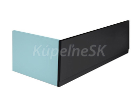Polysan PLAIN panel čelný 150x59cm, čierna mat, pravý