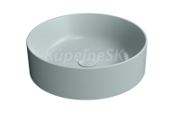GSI KUBE X keramické umývadlo na dosku, priemer 45cm, ghiaccio mat