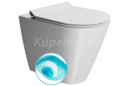 GSI KUBE X WC misa stojaca, Swirlflush, 36x55cm, spodný/zadný odpad, biela dual-mat