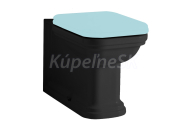 Kerasan WALDORF WC-kombi misa 40x68cm, spodný/zadný odpad, čierna mat