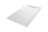 Aquatek SMC EROS sprchová vanička 160x90 cm tvrdený polymér Biela matná a sifón