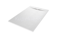Aquatek SMC EROS sprchová vanička 140x90 cm tvrdený polymér Biela matná a sifón