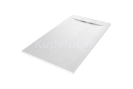 Aquatek SMC EROS sprchová vanička 140x80 cm tvrdený polymér Biela matná a sifón