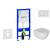 Geberit SET Duofix+závesné WC Oudee so sedátkom Slim SC,tlačítko DELTA 01 Alpská Biela