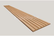 Dekoračný 3D lamelový Akustic panel 265x30x2,4 cm Filc MDF Dub Jesenný lamela fólia Dub Eu