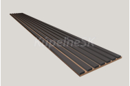 Dekoračný 3D lamelový Akustic panel 265x30x2,4 cm Filc MDF Dub Jesenný lamela fóliaČierna