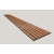 Dekoračný 3D lamelový panel 265x30x1,6 cm podklad MDF Čierna lamela fólia Dub Jesenný