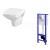 Cersanit K97-277 HI-TEC Set duofix+WC závesné CARINA+sedátko SoftClose EasyOff duroplast